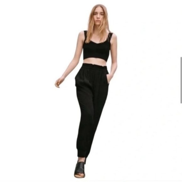 WILFRED Aritzia Pants Casbah High Rise Tapered Leg Model Casual Trousers - Picture 1 of 8